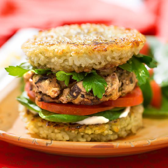 Vegan Veggie Burgers with Bamboo