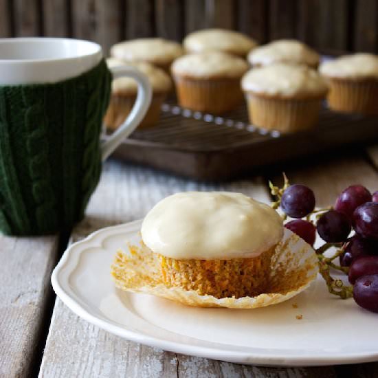 Whole Wheat Carrot Cake Muffins