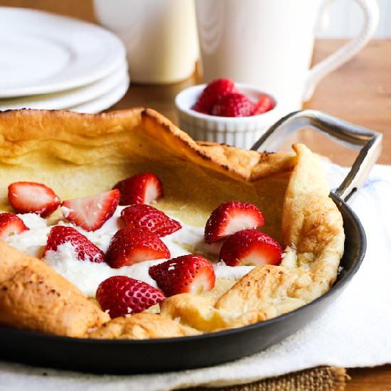 Dutch Baby with Strawberries