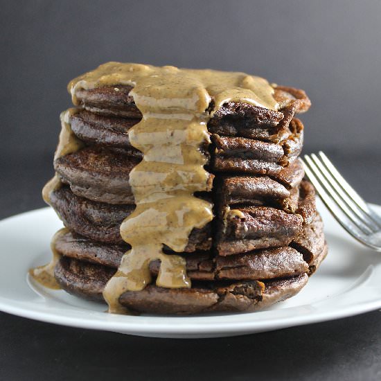 Chocolate & Nut Butter Pancakes