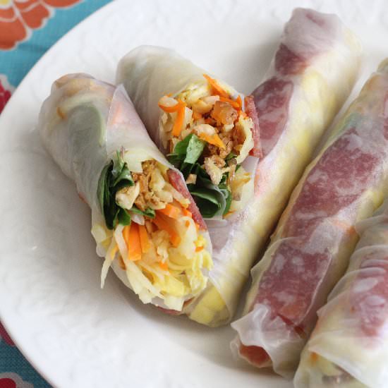 Vietnamese Jicama Spring Rolls