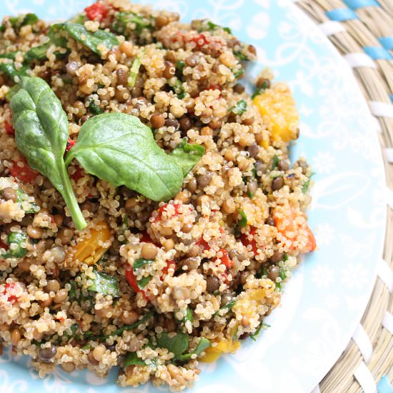 Lentil Quinoa Salad