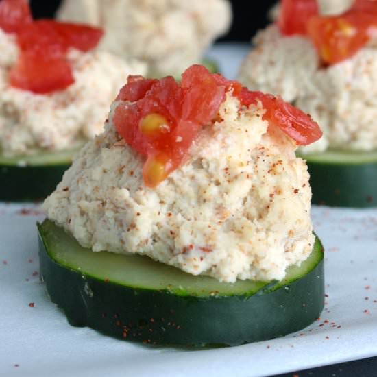 Cheesy Cucumber Bites