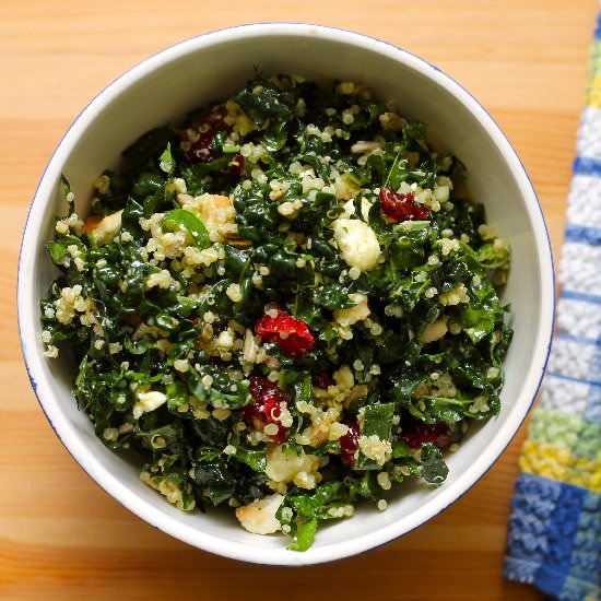 Kale + quinoa salad