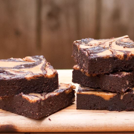 Peanut Butter Swirl Brownies