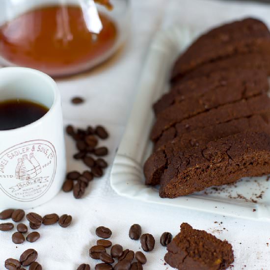 Salted Mocha Biscotti