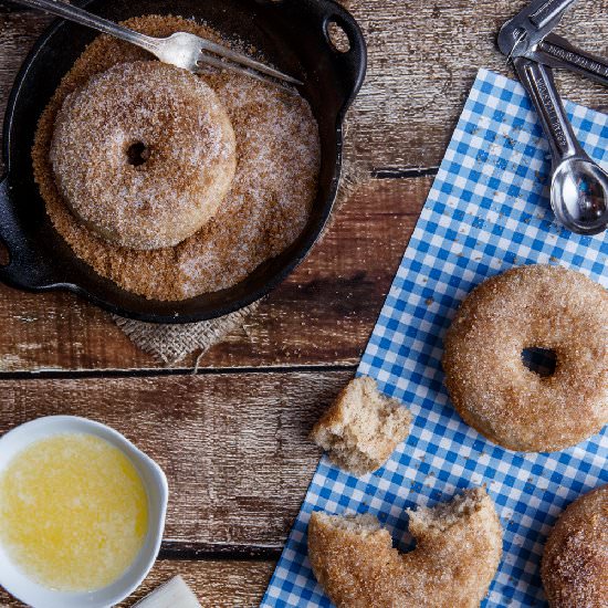 Baked Brown Butter Churro Donuts