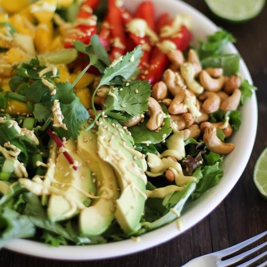 Thai Salad with Curry Dressing