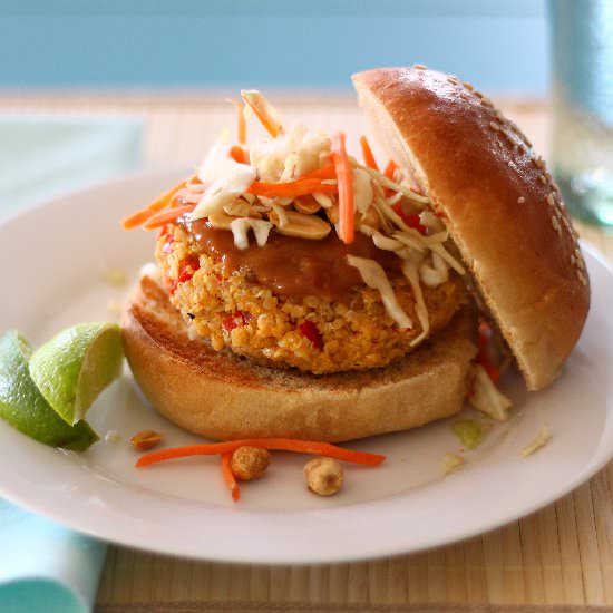 Thai veggie burgers