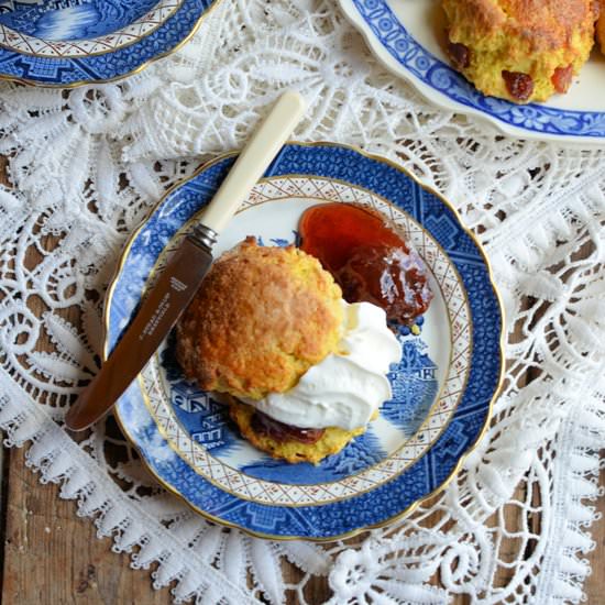 Candied Stawberry Scones