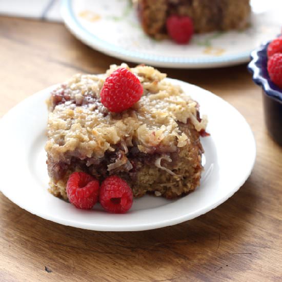 Raspberry Oatmeal Cake