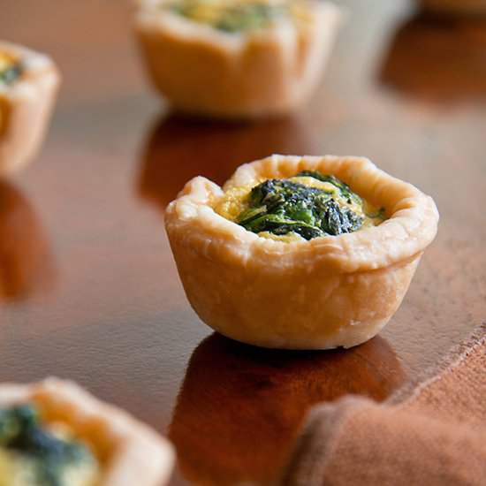 Kale and Shallot Mini-Quiche