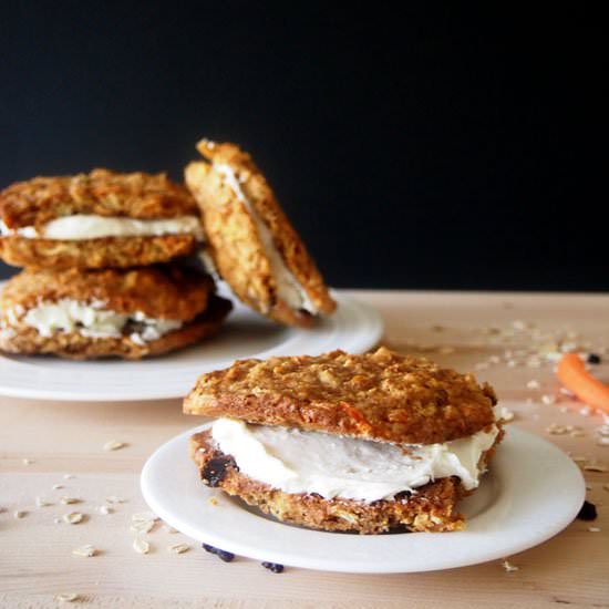 Carrot Cake Sandwich Cookies