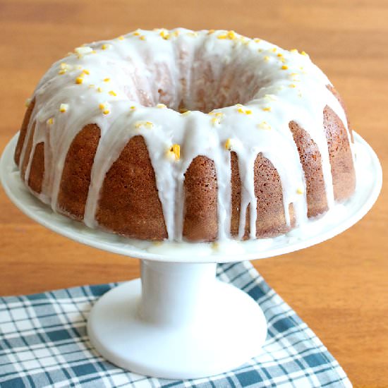 Preserved Lemon Ginger Pound Cake