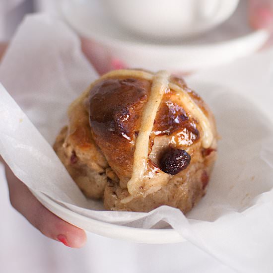Cranberry Hot Cross Buns