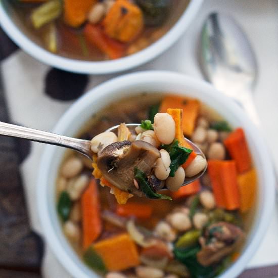Rustic Roasted Vegetable Soup