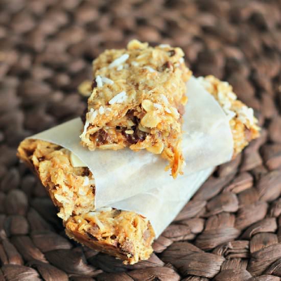 Chewy Peanut Butter Granola Bars