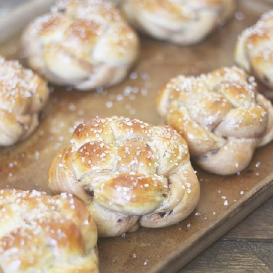 Braided Challah Buns