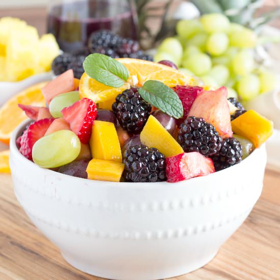Blackberry Lime Fruit Salad