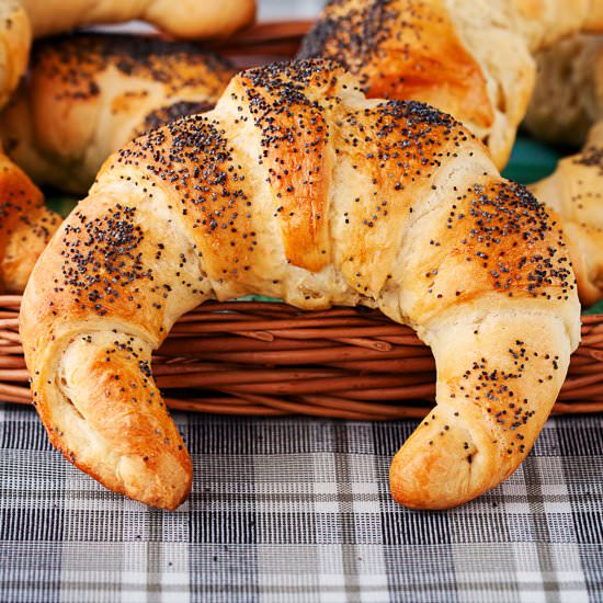 Croissant With Poppy Seed