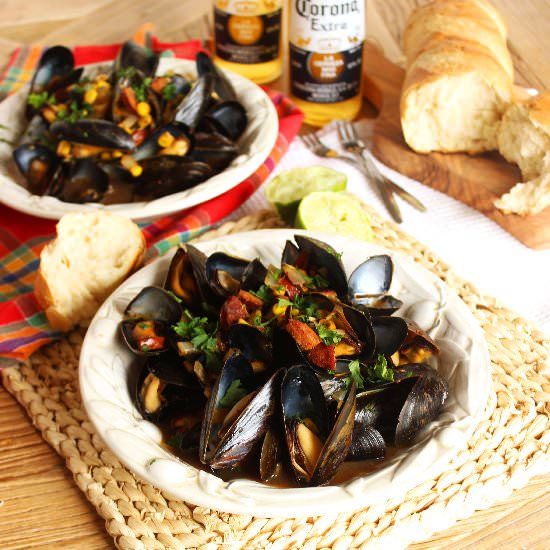 Corona Steamed Mussels