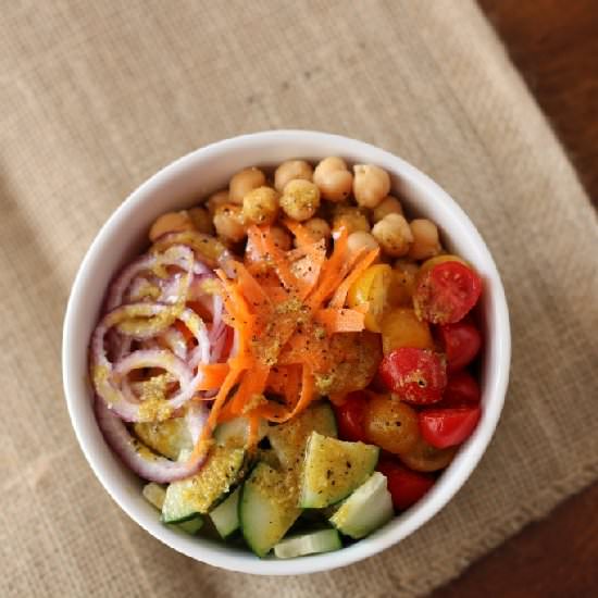 Indian Chickpea Salad