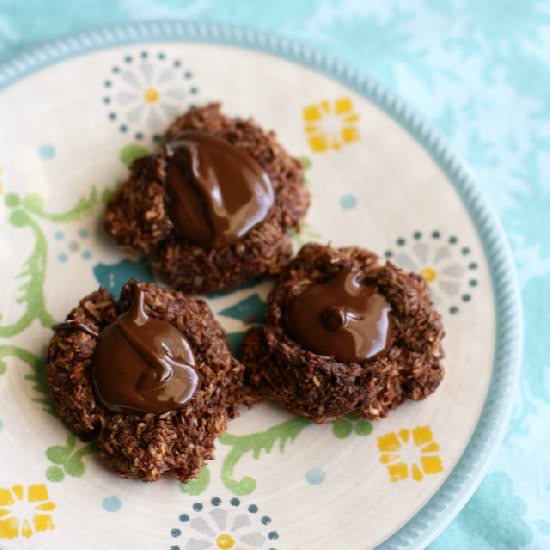 Choco-Coconut Thumbprint Cookies
