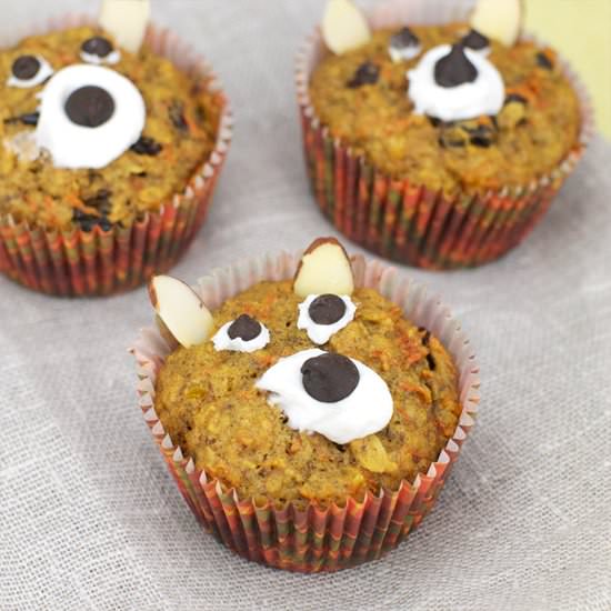Fruit & Veggie Bran Muffins