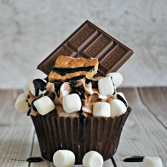 S’mores Overload Cupcakes