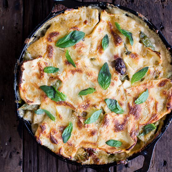 Quick Springtime Skillet Lasagna