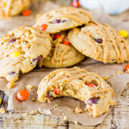 Triple Peanut Butter Cookies