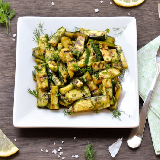 Grilled Zucchini Salad