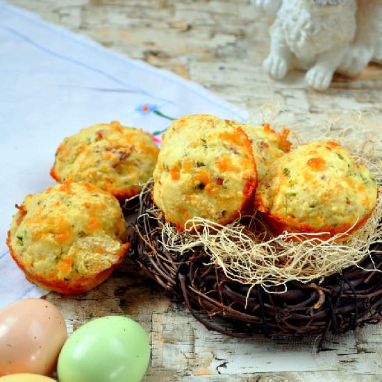 Cheesy Bacon Muffins