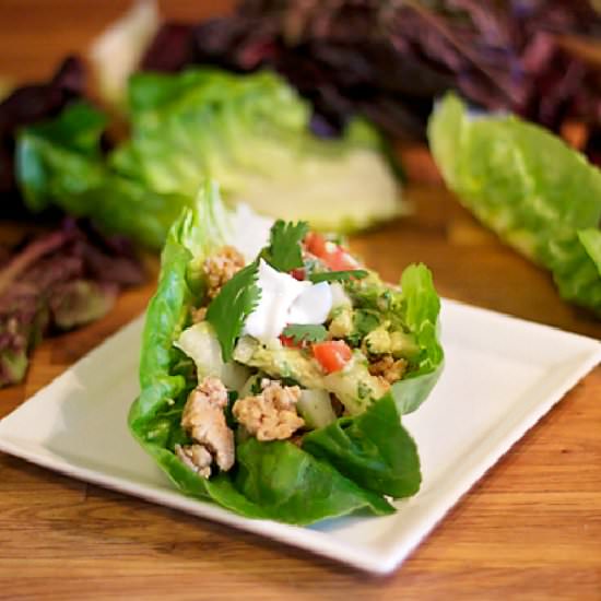 Lettuce Wrap Chicken Tacos