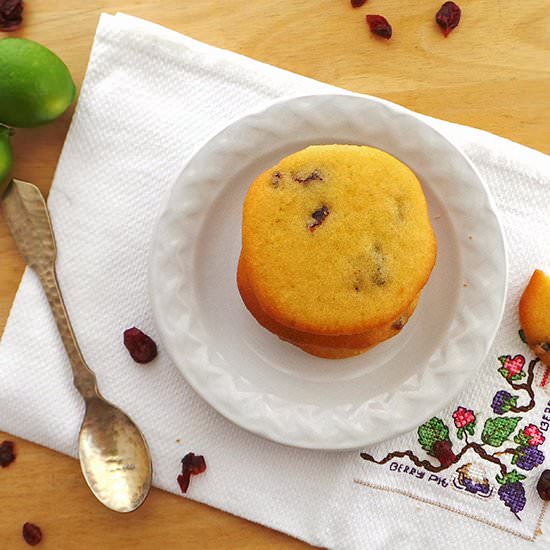 Cranberry and Lime Cookies