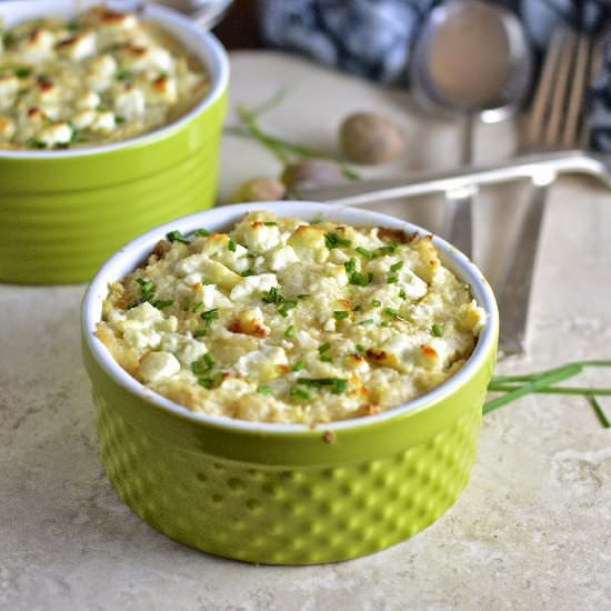 Cheesy Smashed Cauliflower