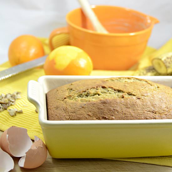 Hint of Orange Banana Nut Bread