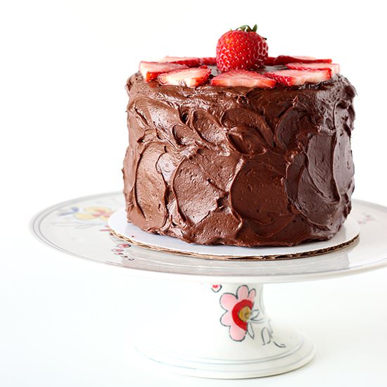 Mini Chocolate Strawberry Cake