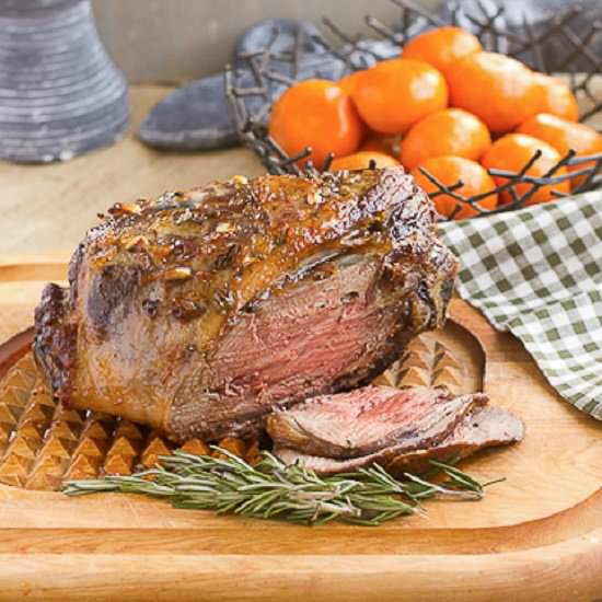 Glazed Leg of Lamb
