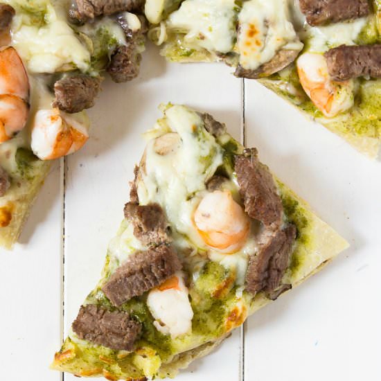Surf and Turf Pizza