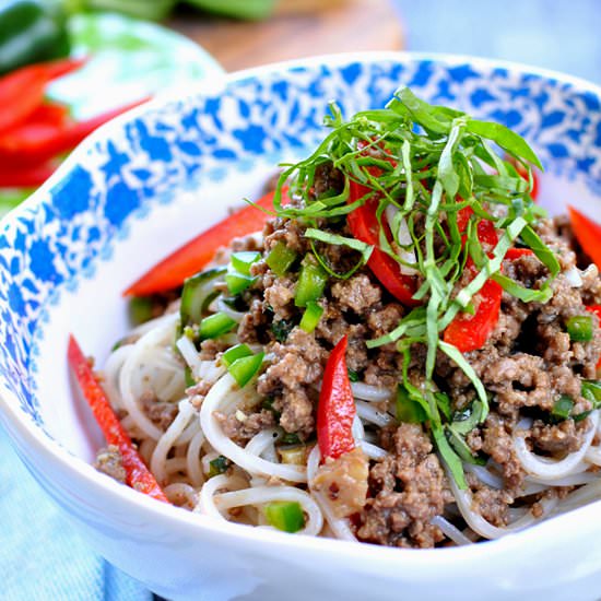 Coconut-Braised Bison & Peppers