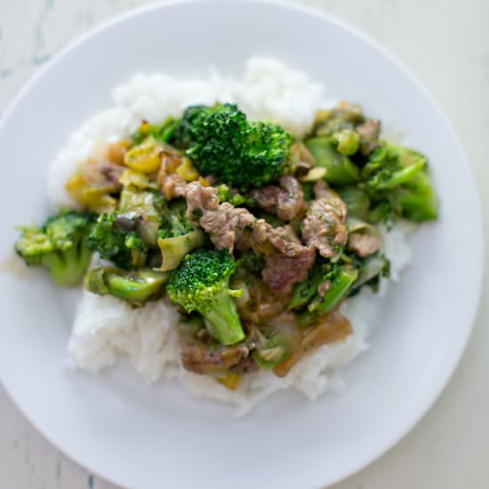 Broccoli Beef With Leeks