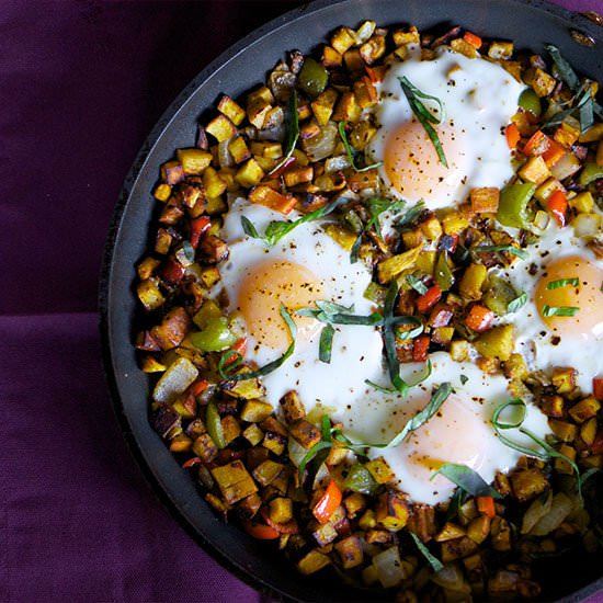 Cowboy Breakfast Eggs & Hash