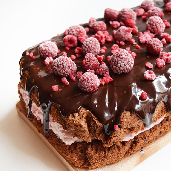 Chocolate raspberry cake