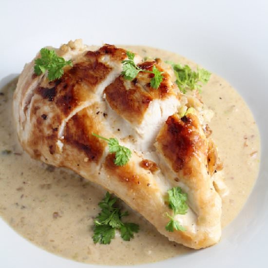 Pistachio Stuffed Chicken