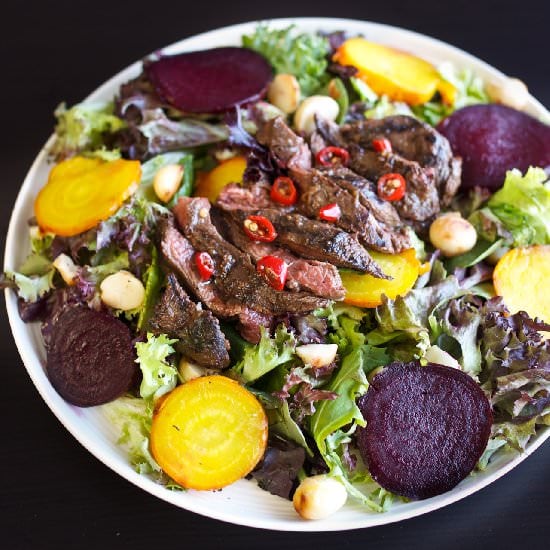 Aussie Salad with Grilled Kangaroo