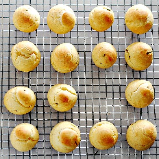 Goat Cheese and Chive Gougeres