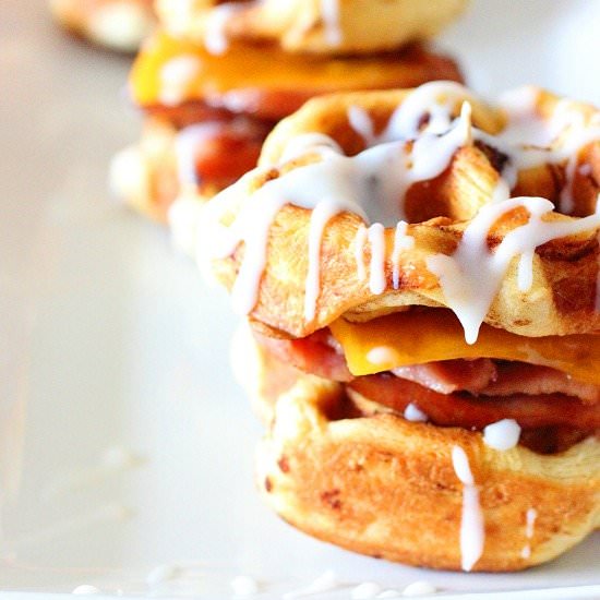 Cinnamon Roll Breakfast Sandwich