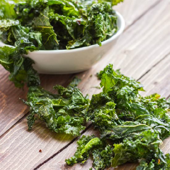 Coconut Oil Kale Chips