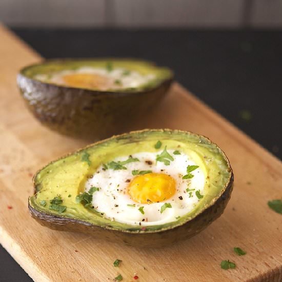 Eggs Baked in Avocado Boats